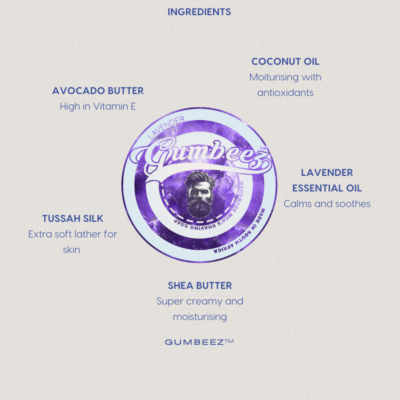 19 Gumbeez Natural Luxury Men's Shaving Soap - Lavender