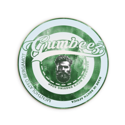 Gumbeez Natural Luxury Men's Shaving Soap - Mentholated Bergamot