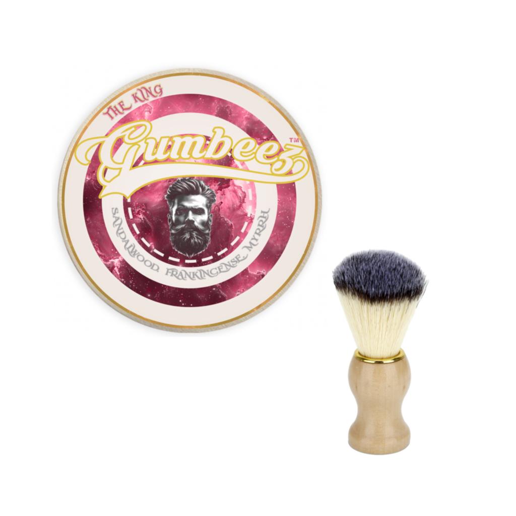 Gumbeez The King Shaving Soap and Brush Combo